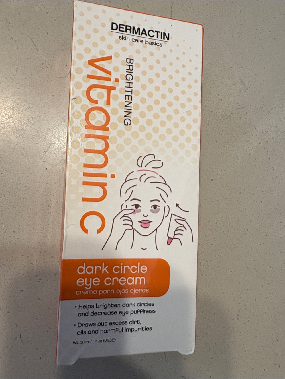 Dermactin Vitamin C Brightening Dark Circle Eye Cream